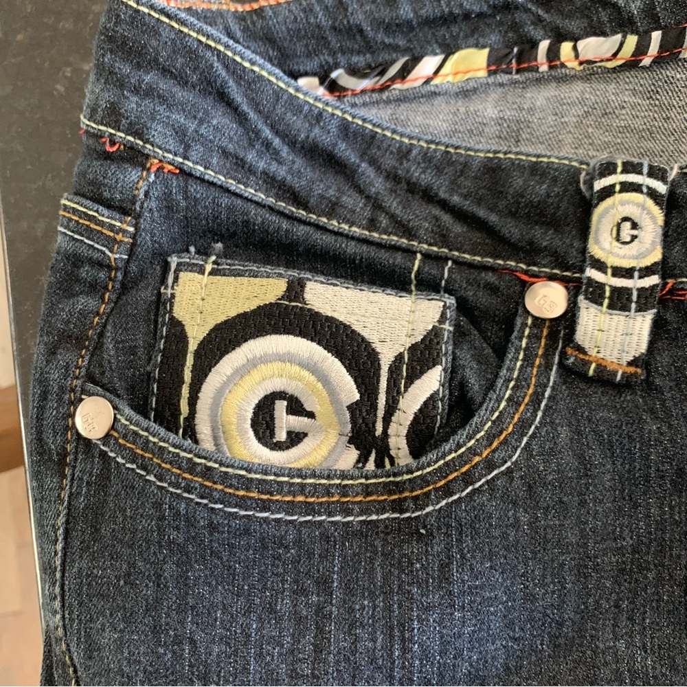 Vintage Coogi Dark Wash Women’s Embroidered Jeans Size 13/14 - Picture 11 of 16